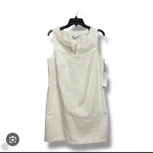 Liz Claiborne Cream and Tan Striped Top